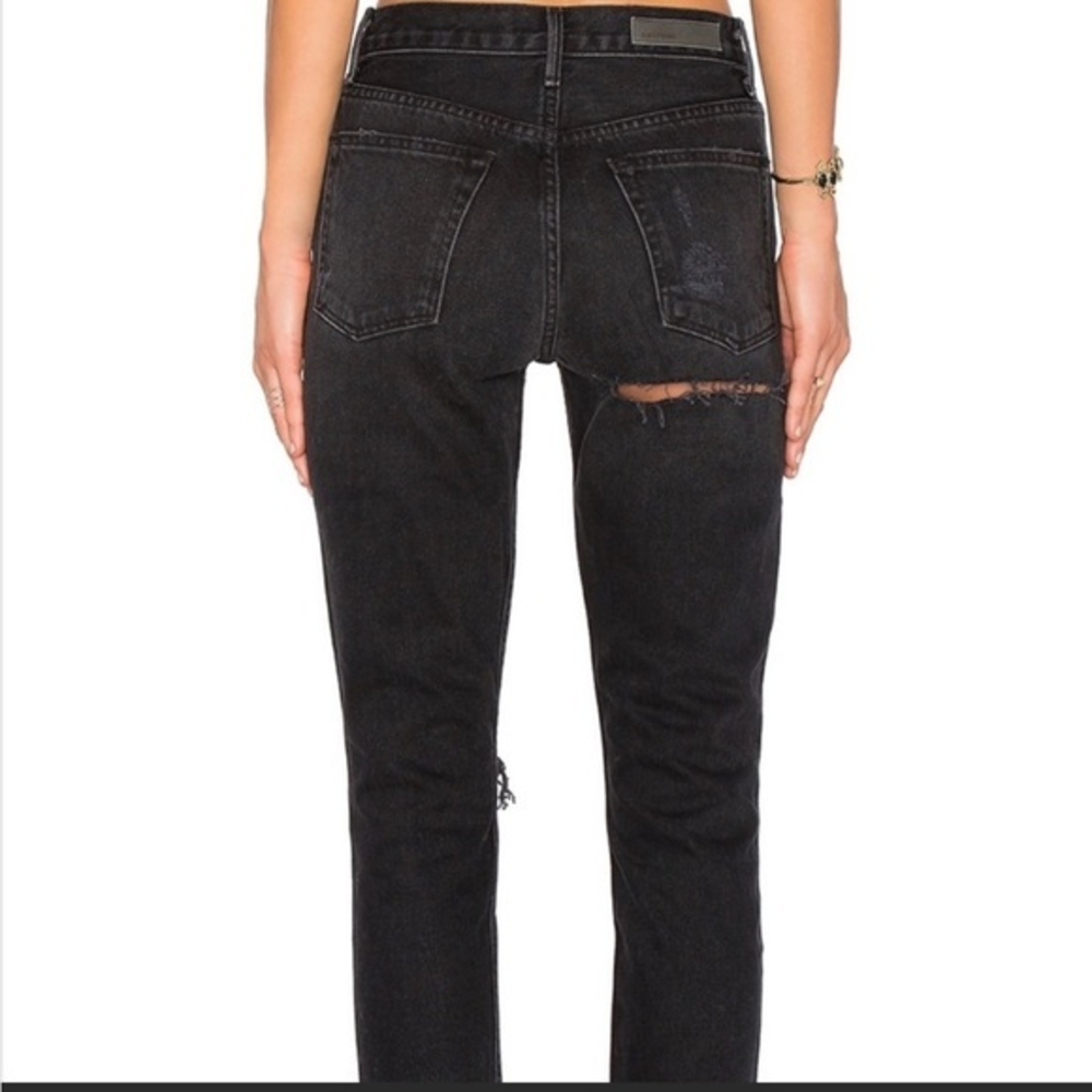 GRLFRND butt rip jeans
